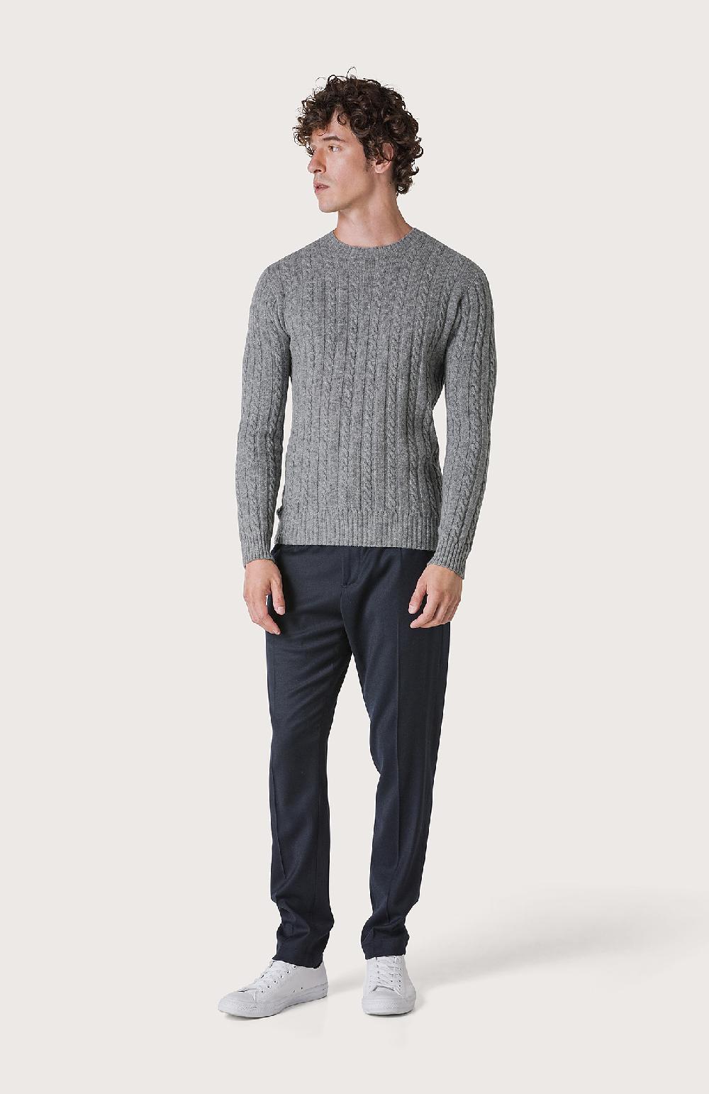 Seventy Maglia a trecce e coste - Col. Grigio Offerte