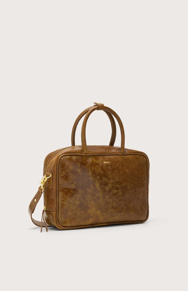 Seventy Bauletto in pelle effetto vintage - Col. Marrone Hotsell