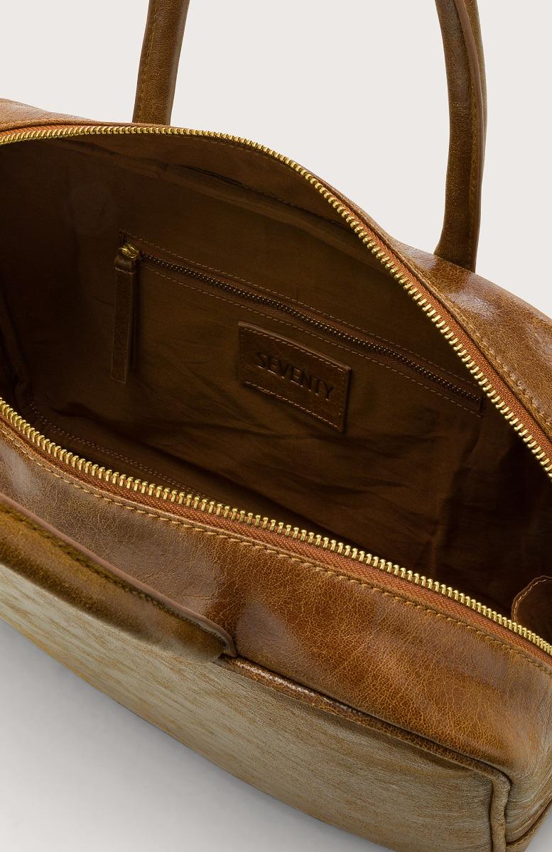 Seventy Bauletto in pelle effetto vintage - Col. Marrone Hotsell