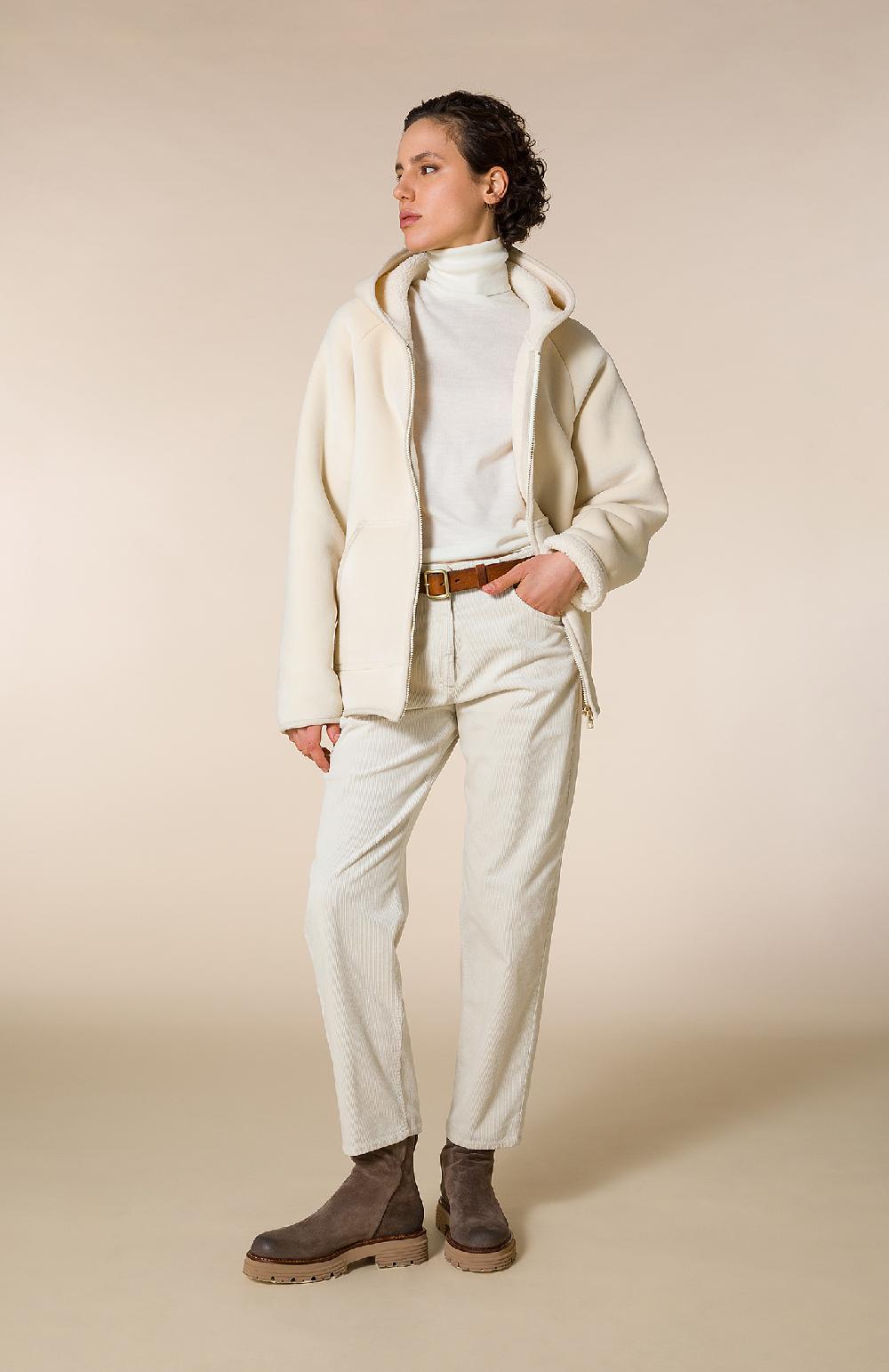 Seventy Jeans carrot fit in velluto - Col. Neutro Vendita Calda