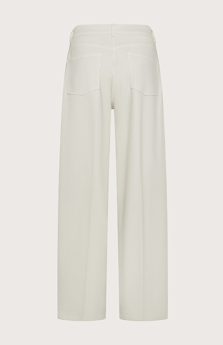Seventy Jeans lunghi a vita alta in bull tinto capo - Col. Cream Vendita Economica