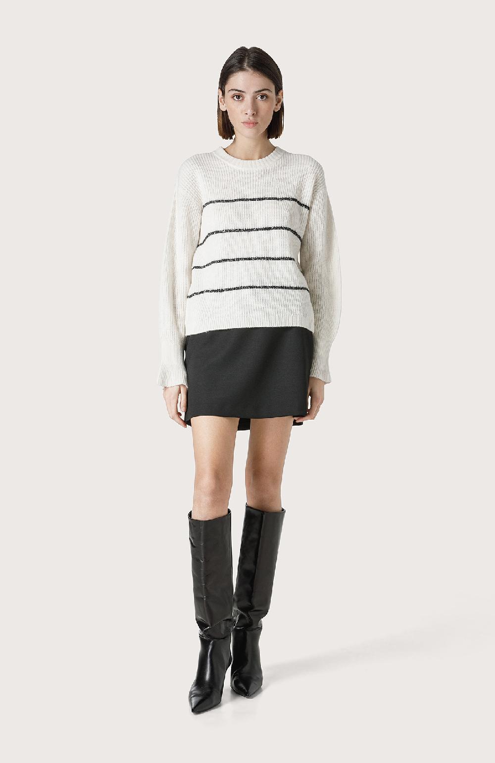 Seventy Maglia con righe in lurex - Col. Bianco I Più Venduti