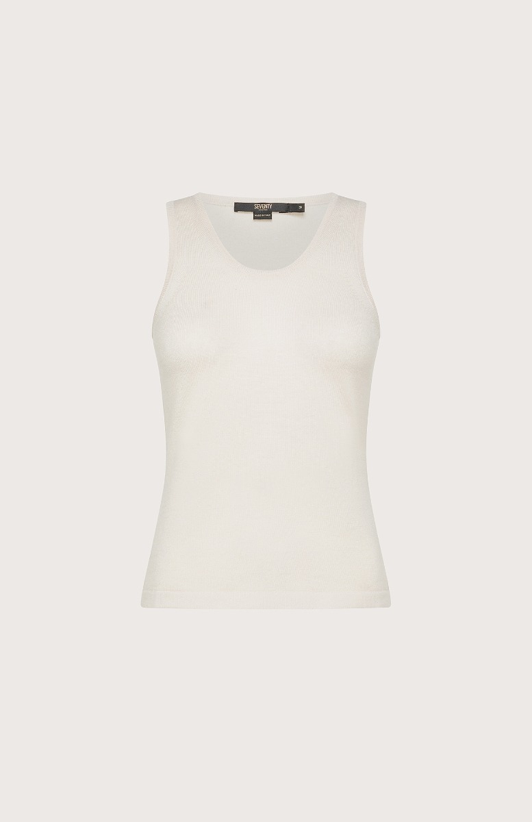 Seventy Canotta stretch - Col. Bianco Moda