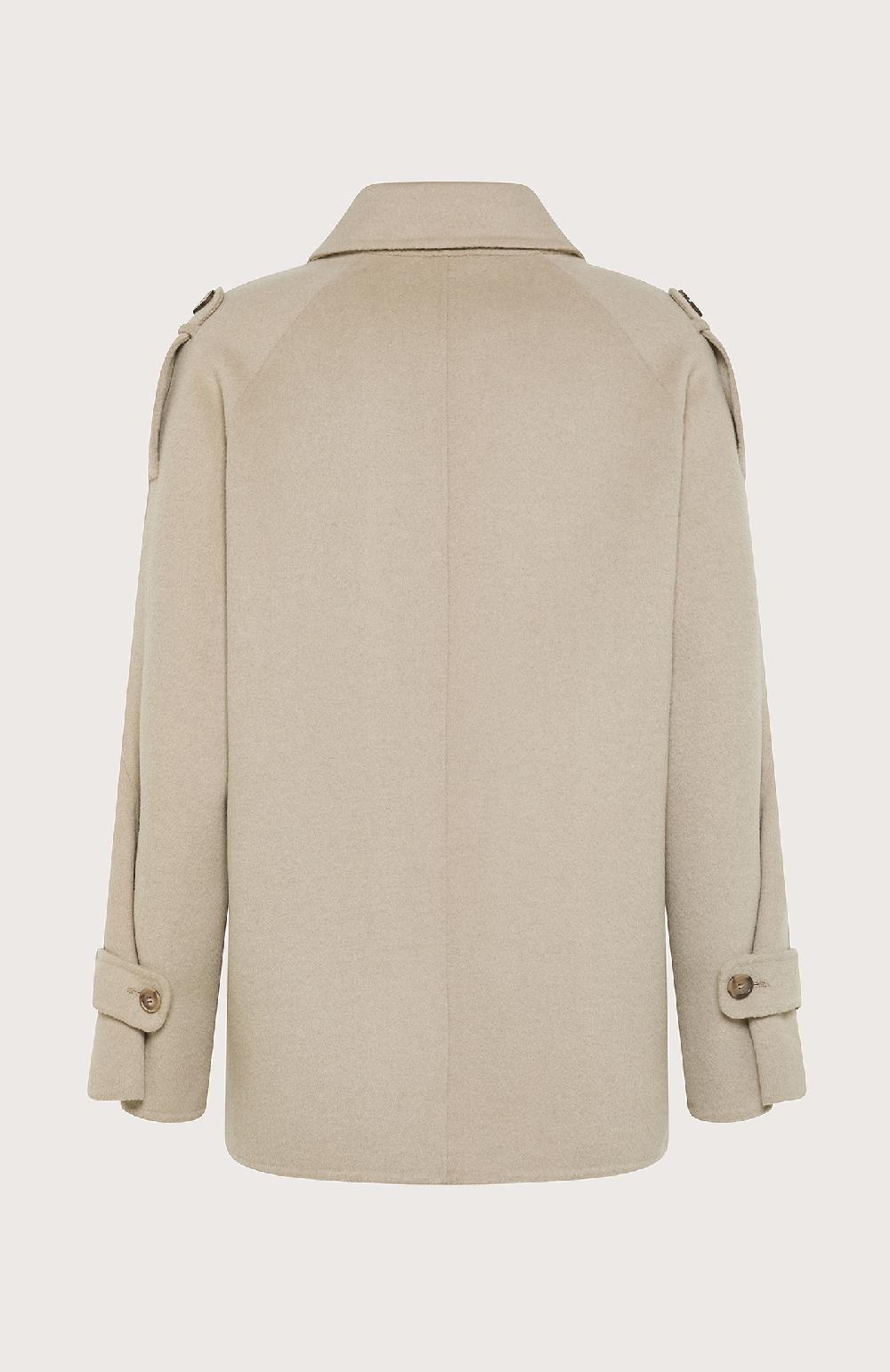 Seventy Cappotto doppiopetto corto in panno double - Col. Neutro Sconti VIP