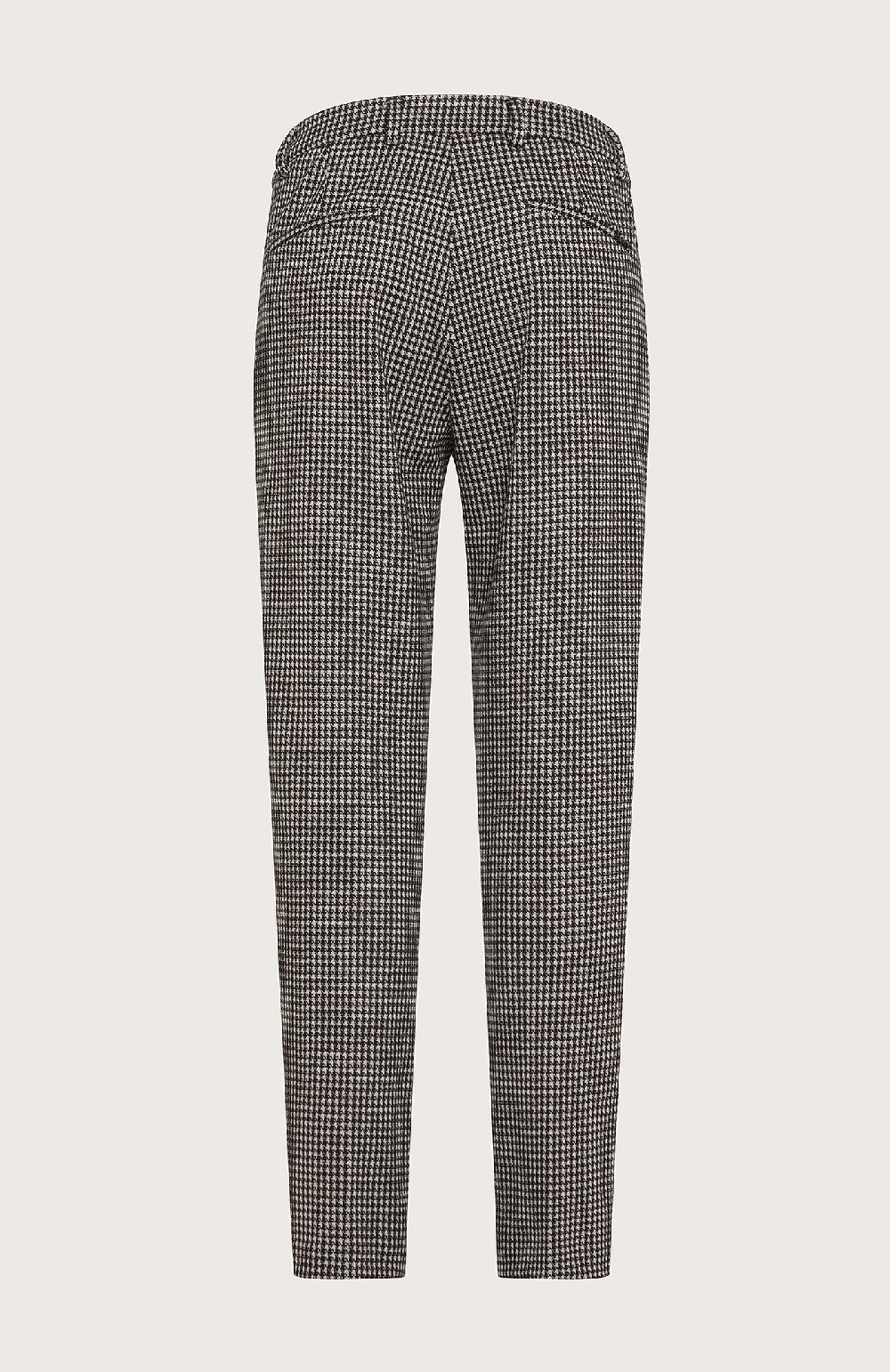 Seventy Pantalone slim fit alla caviglia in jacquard stretch - Col. Nero Ritorno libero