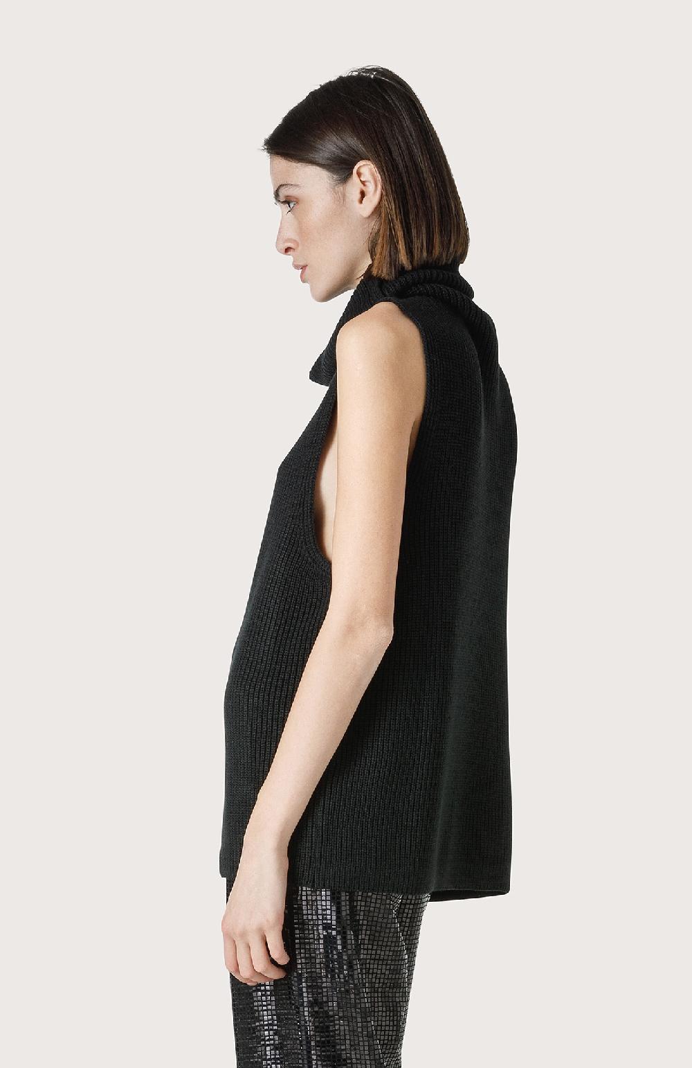 Seventy Gilet a collo alto - Col. Nero Fino al 65% di sconto