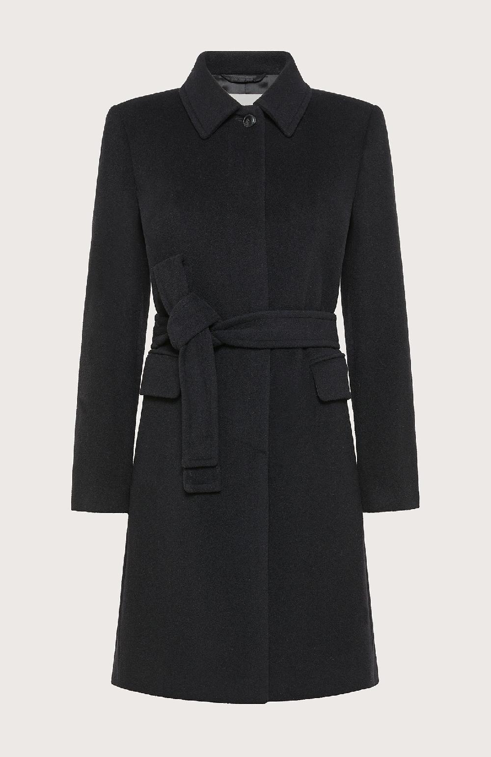 Seventy Cappotto con cintura - Col. Nero Only for today
