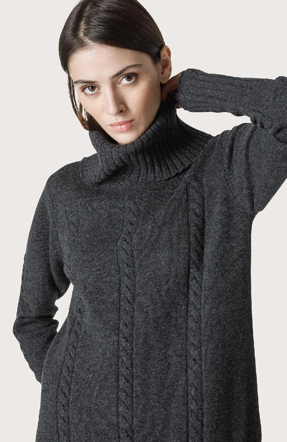 Seventy Maxi maglione a trecce piazzate - Col. Grigio Sostegno trimestrale