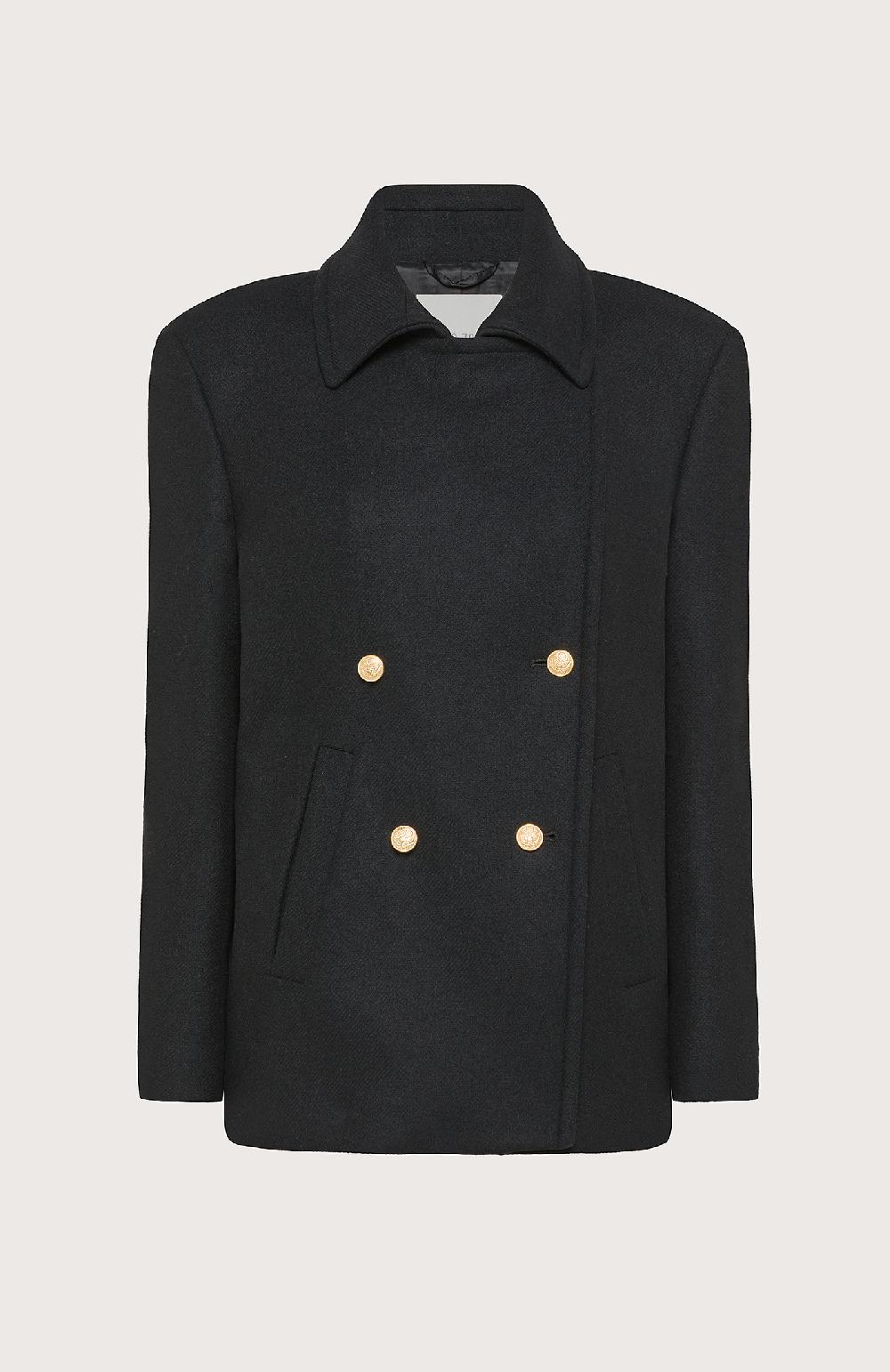 Seventy Cappotto doppiopetto con bottoni dorati - Col. Nero Discount Store per i nuovi prodotti
