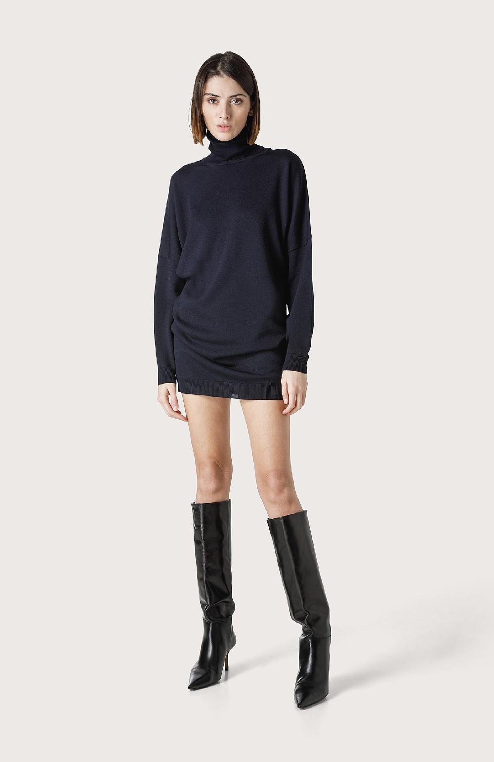 Seventy Abito in maglia a collo alto - Col. Nero Super sconto