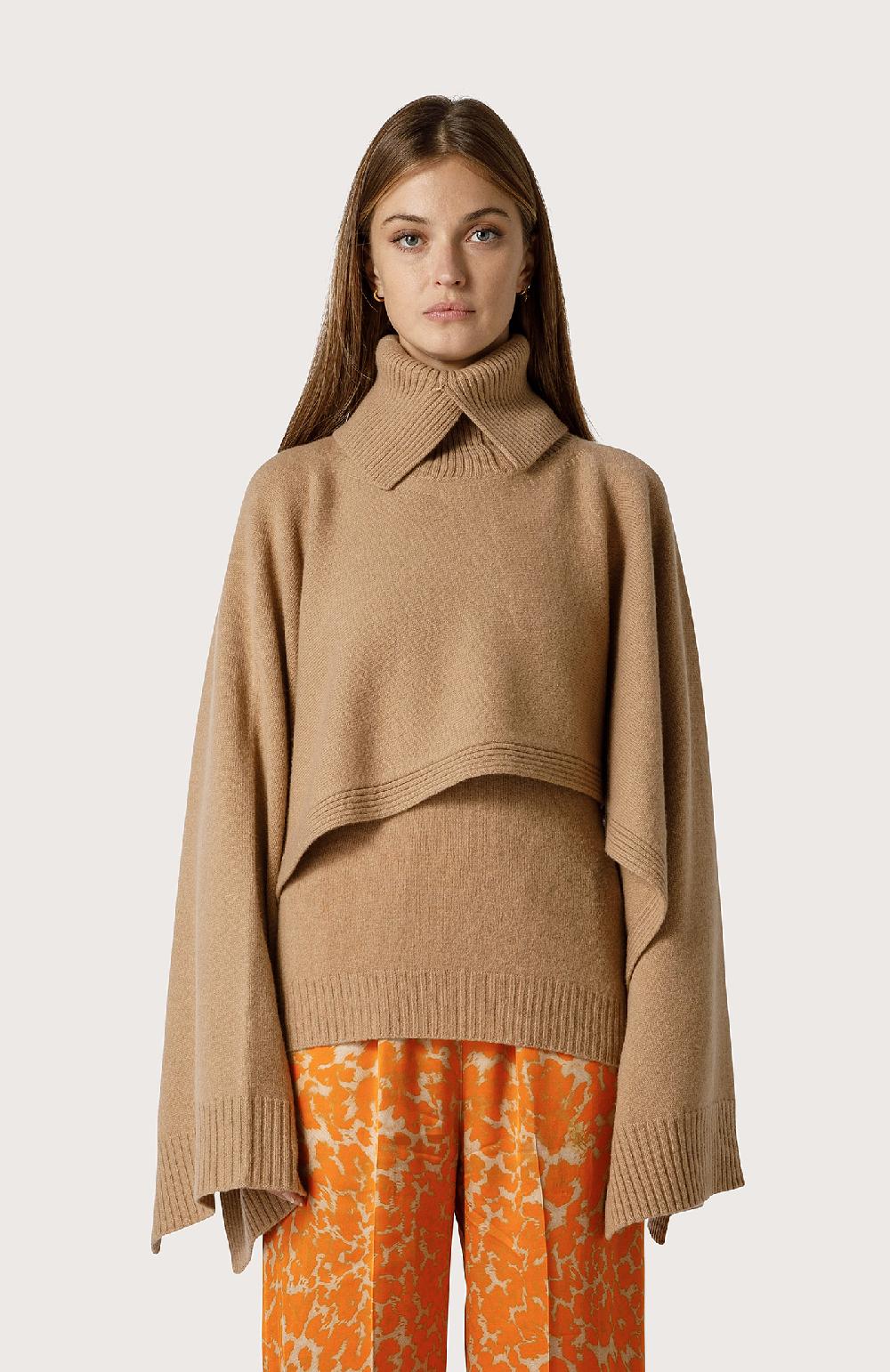 Seventy Maglia doppio capo misto cashmere - Col. Neutro 50% di sconto con spedizione gratuita