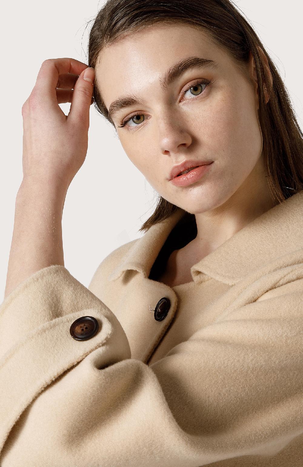 Seventy Cappotto in panno double - Col. Neutro Officina