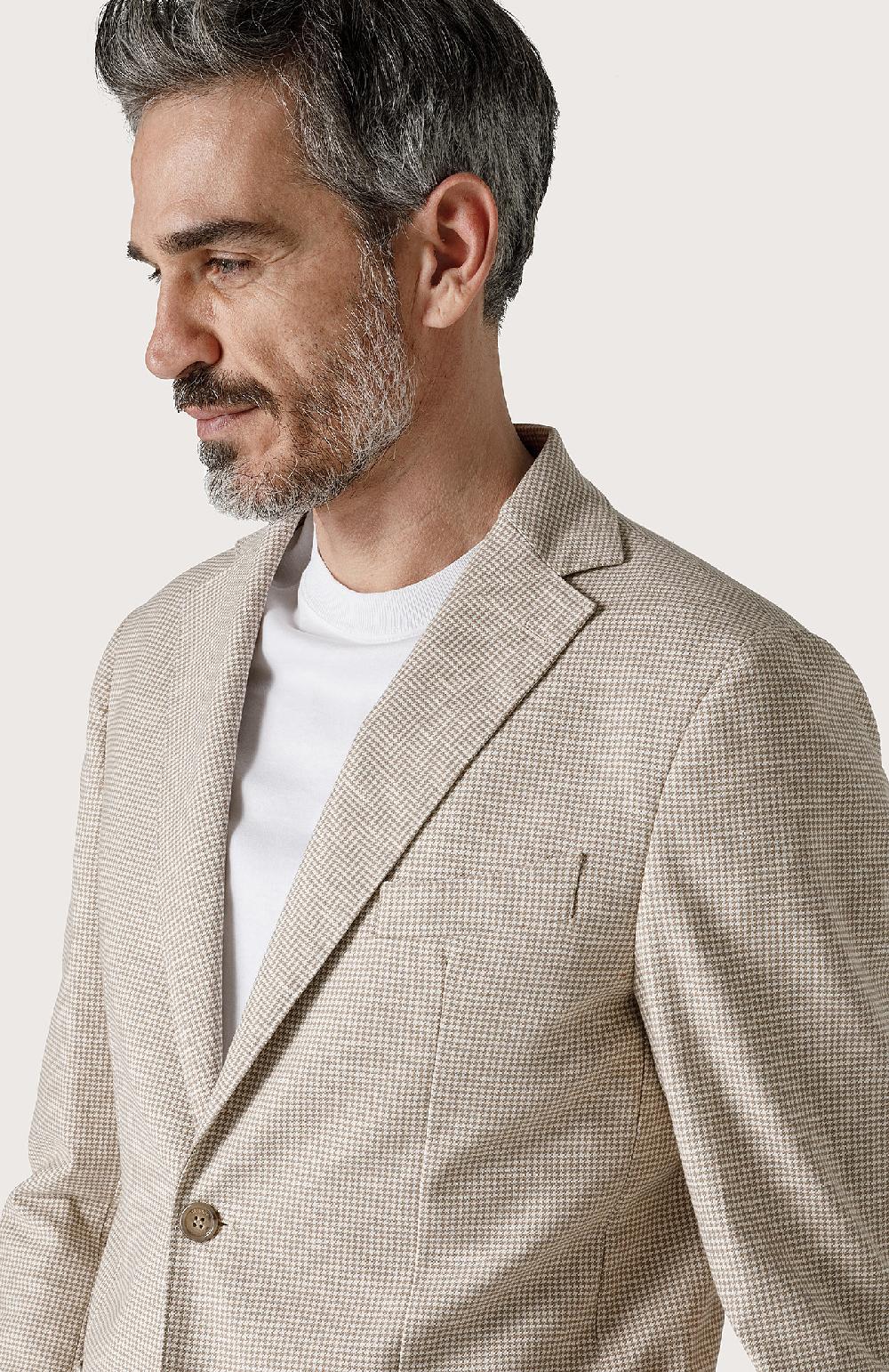 Seventy Giacca classica con tasche a toppa - Col. Neutro In vendita