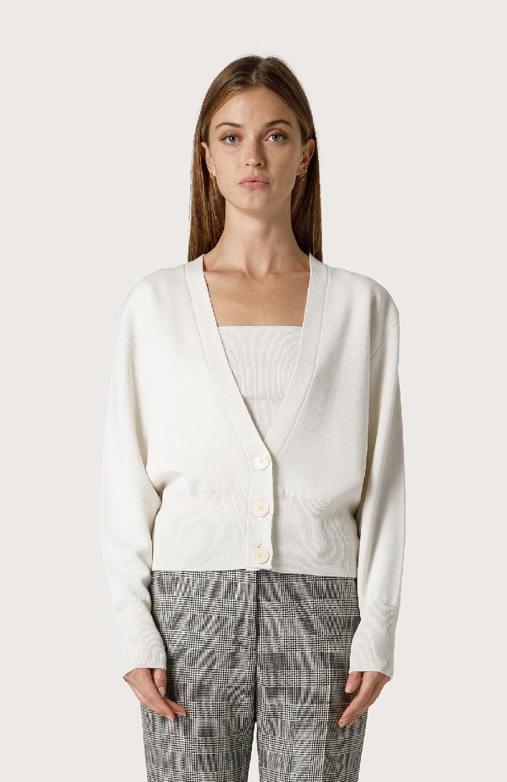 Seventy Twin set in misto lana - Col. Bianco Consegna Veloce