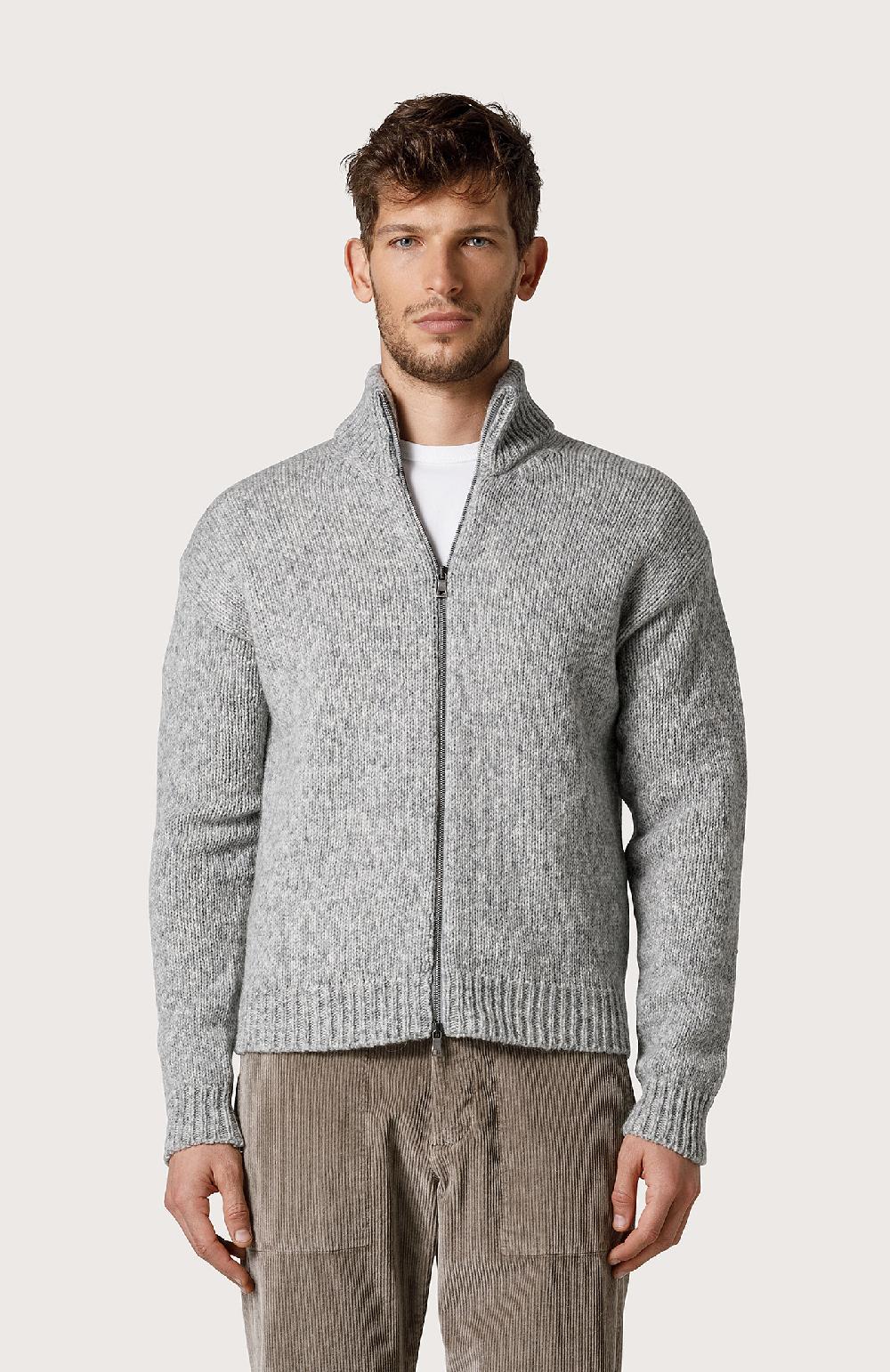 Seventy Cardigan con zip - Col. Grigio Affare Del Giorno