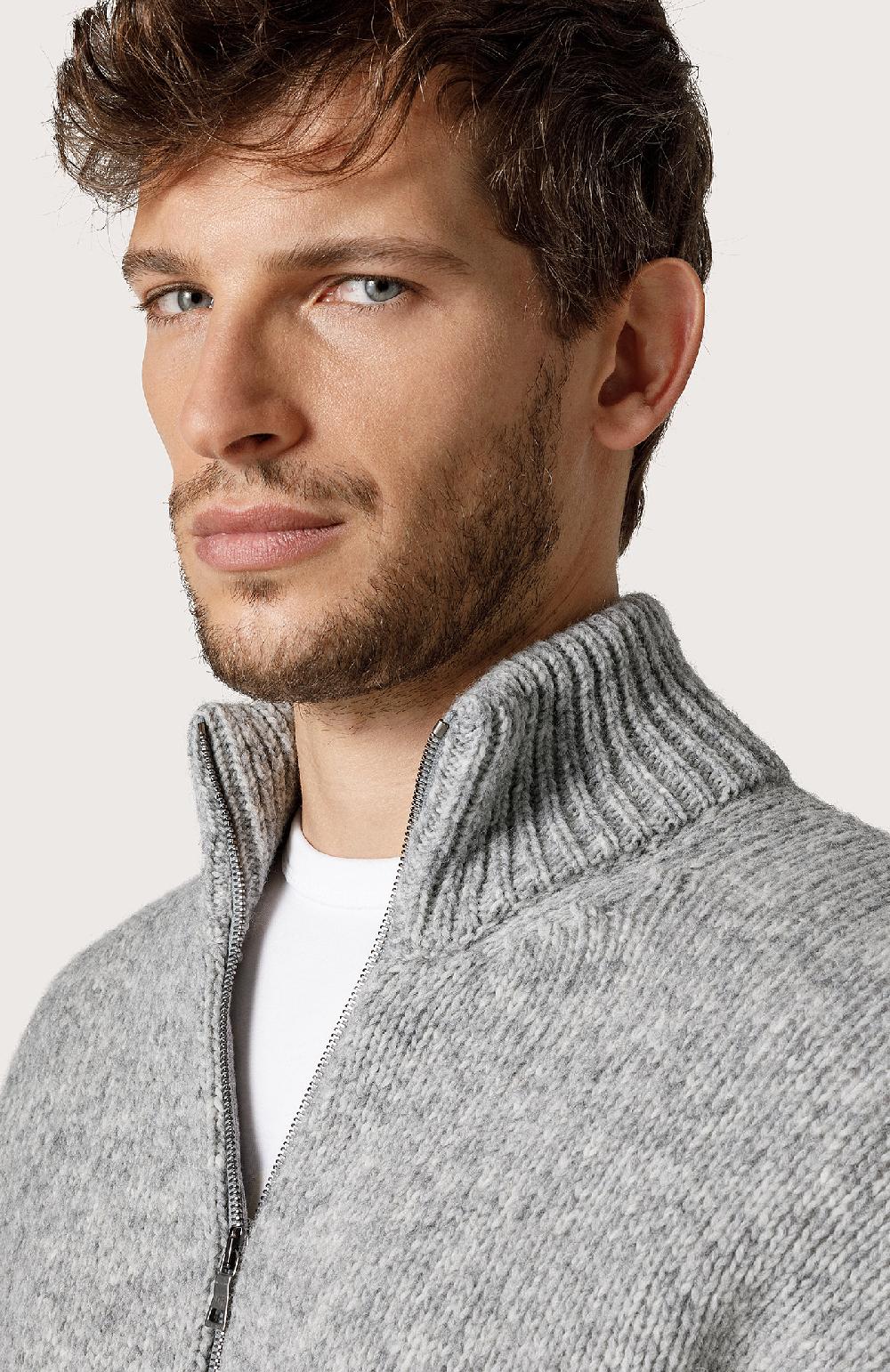 Seventy Cardigan con zip - Col. Grigio Affare Del Giorno