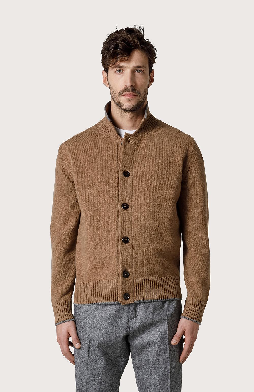 Seventy Giacca in maglia con bottoni - Col. Marrone Novità