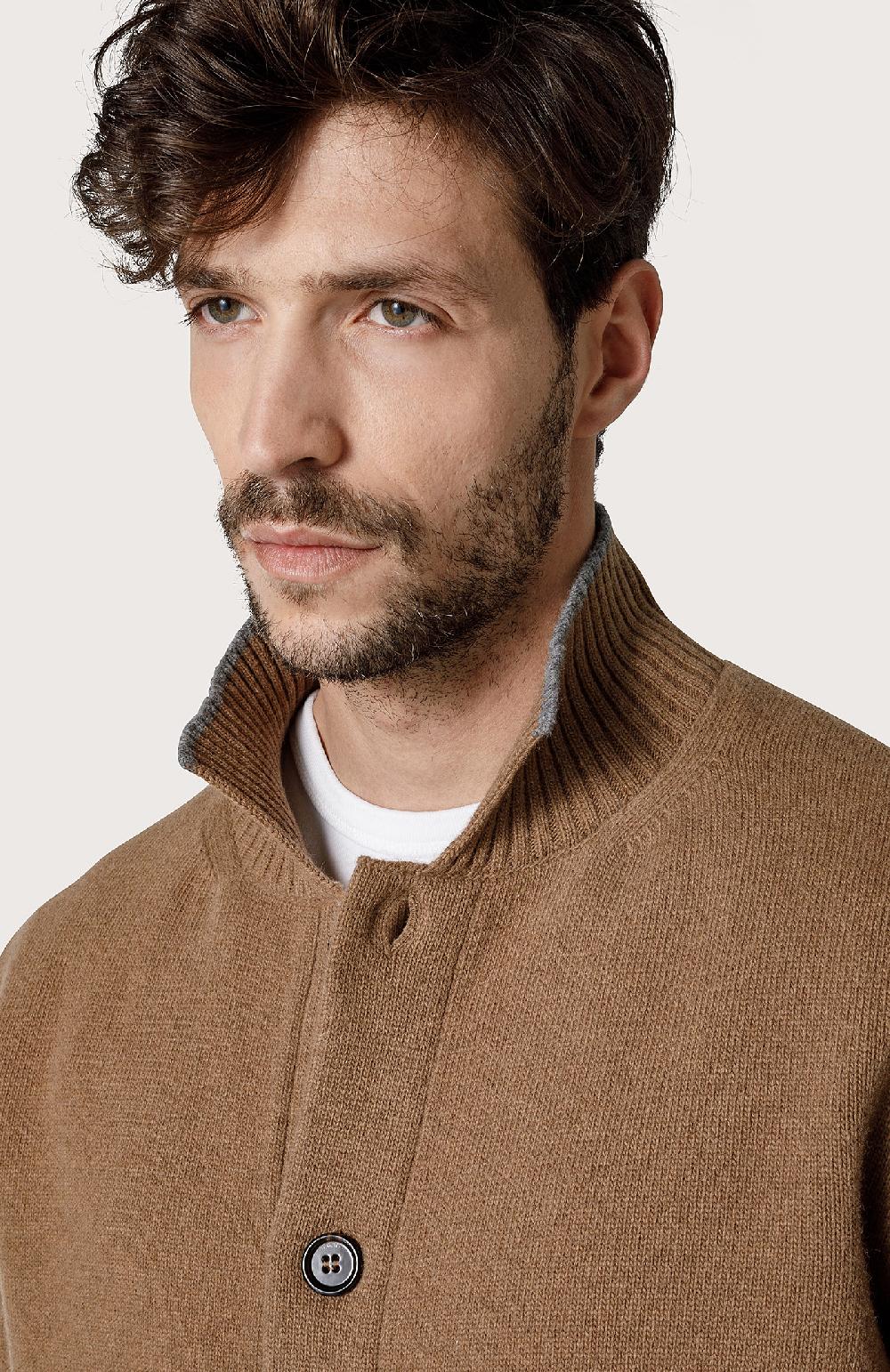 Seventy Giacca in maglia con bottoni - Col. Marrone Novità