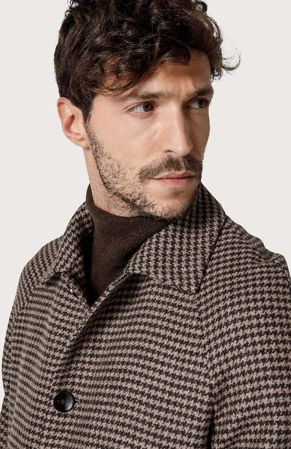 Seventy Cappotto pied de poule - Col. Marrone Online