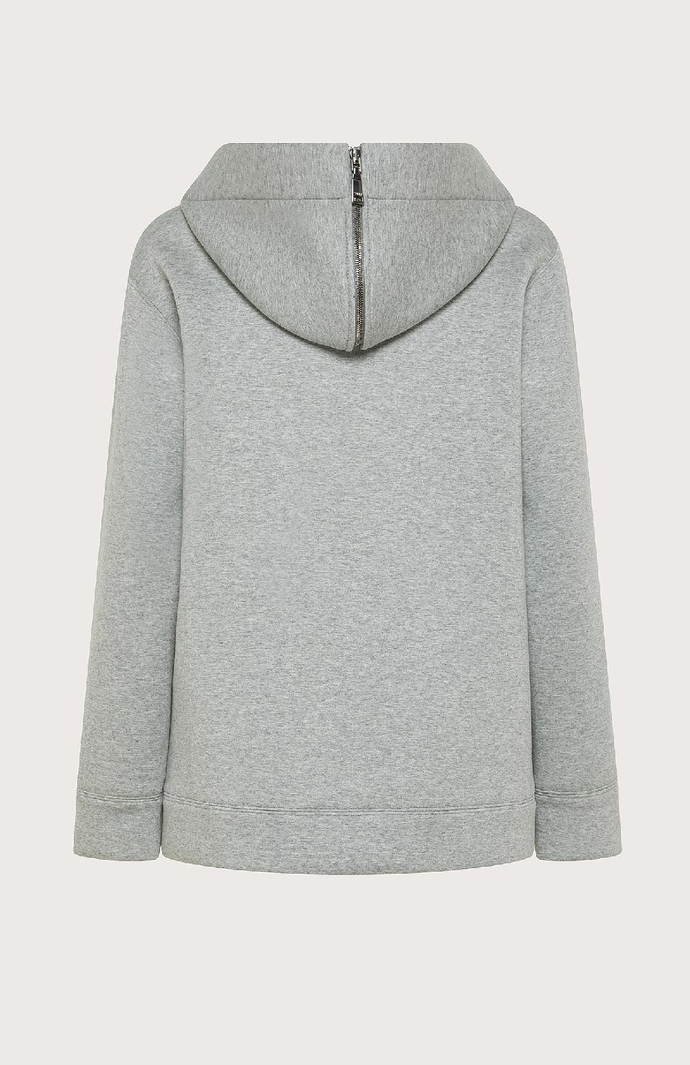 Seventy Felpa in neoprene con cappuccio separabile - Col. Grigio Vendite Flash