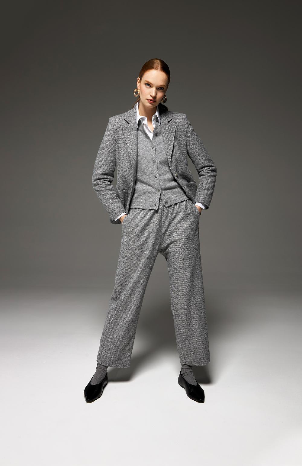Seventy Pantalone dritto elasticato in maglia - Col. Grigio Nuova