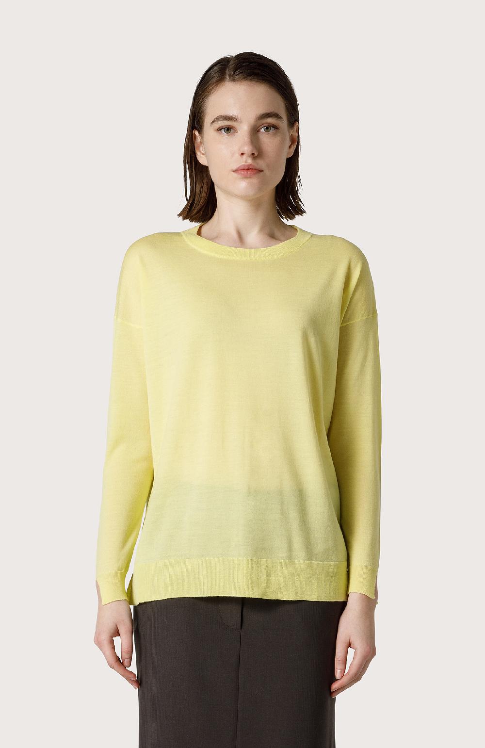 Seventy Maglia in merinos sottile - Col. Giallo Spedizione gratuita