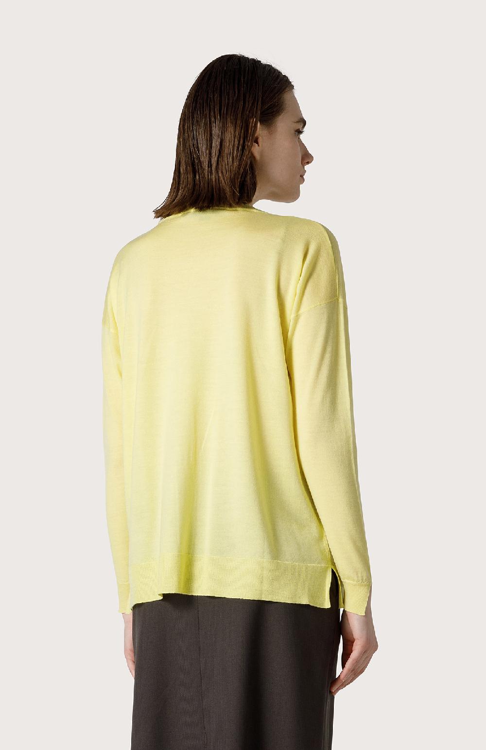 Seventy Maglia in merinos sottile - Col. Giallo Spedizione gratuita