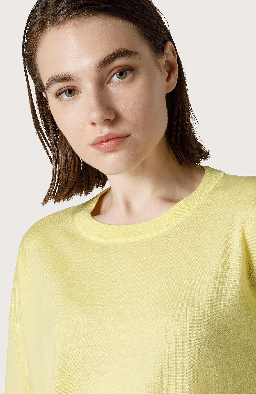 Seventy Maglia in merinos sottile - Col. Giallo Spedizione gratuita