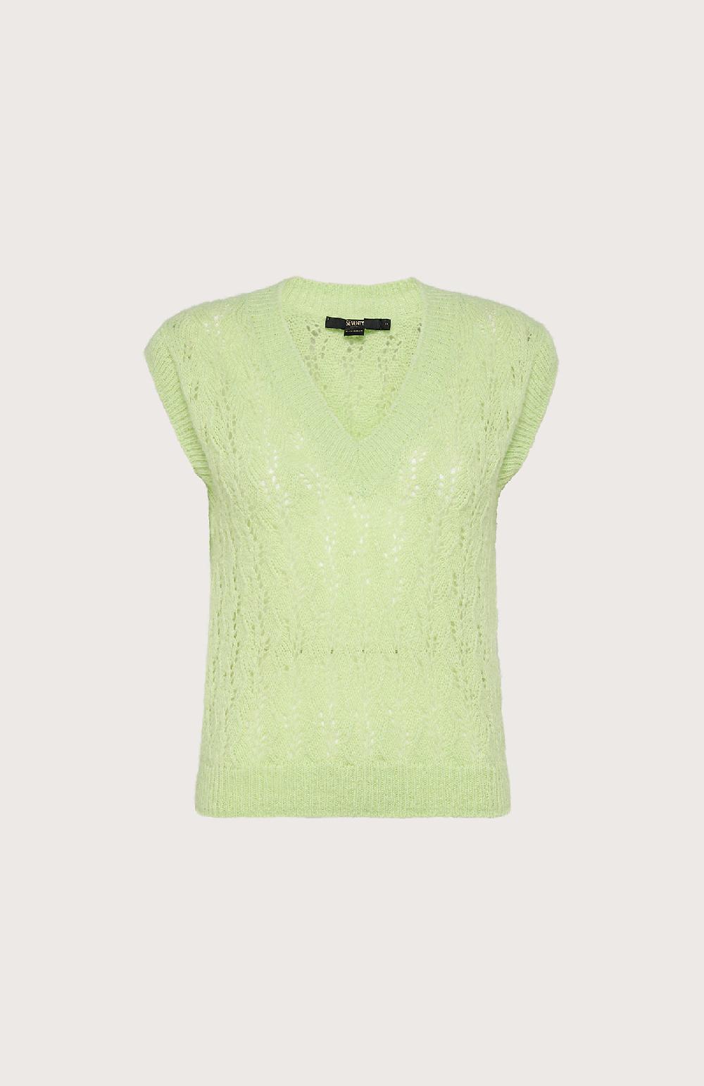 Seventy Gilet in alpaca stretch - Col. Giallo Negozio online di fabbrica