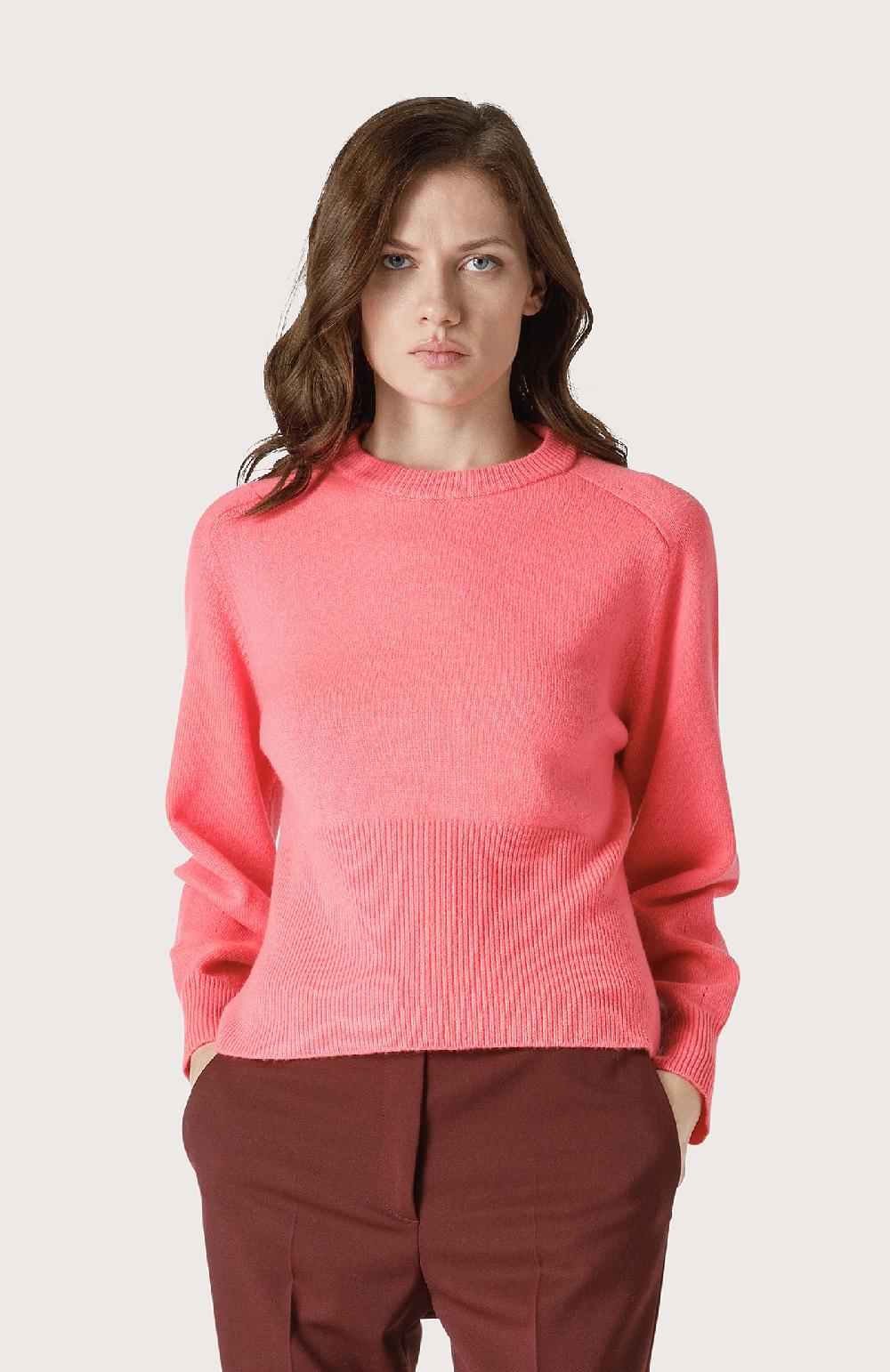 Seventy Maglioncino cropped a coste alte - Col. Rosa Black Friday