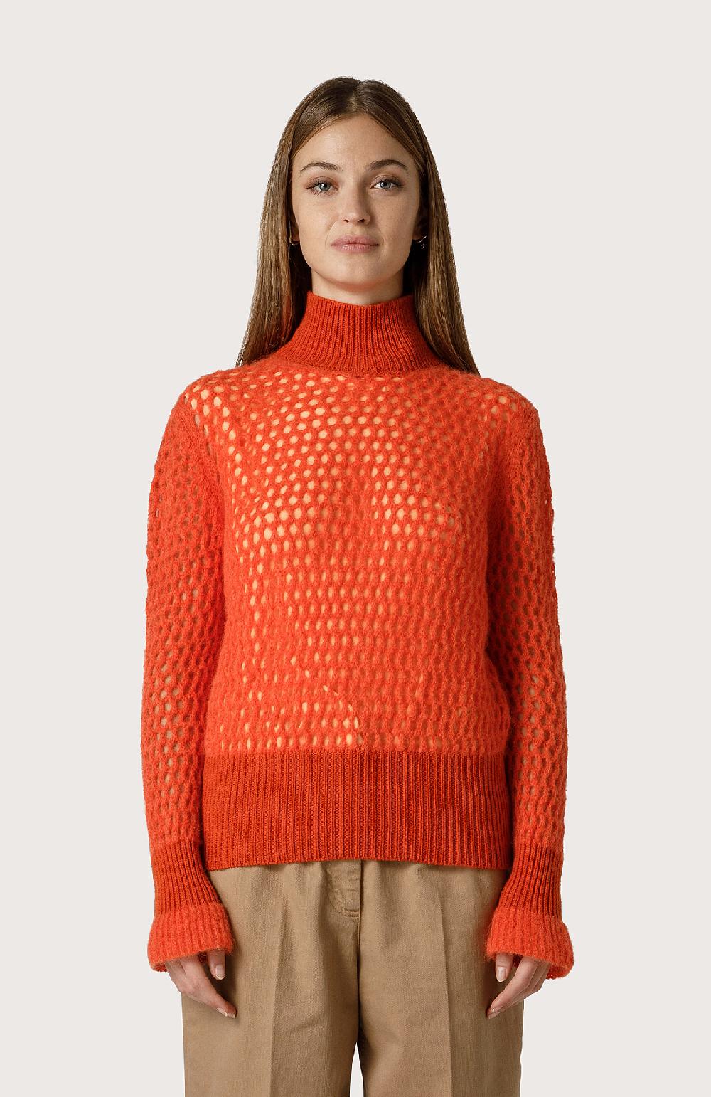 Seventy Maglia a rete - Col. Arancione Vendita calda
