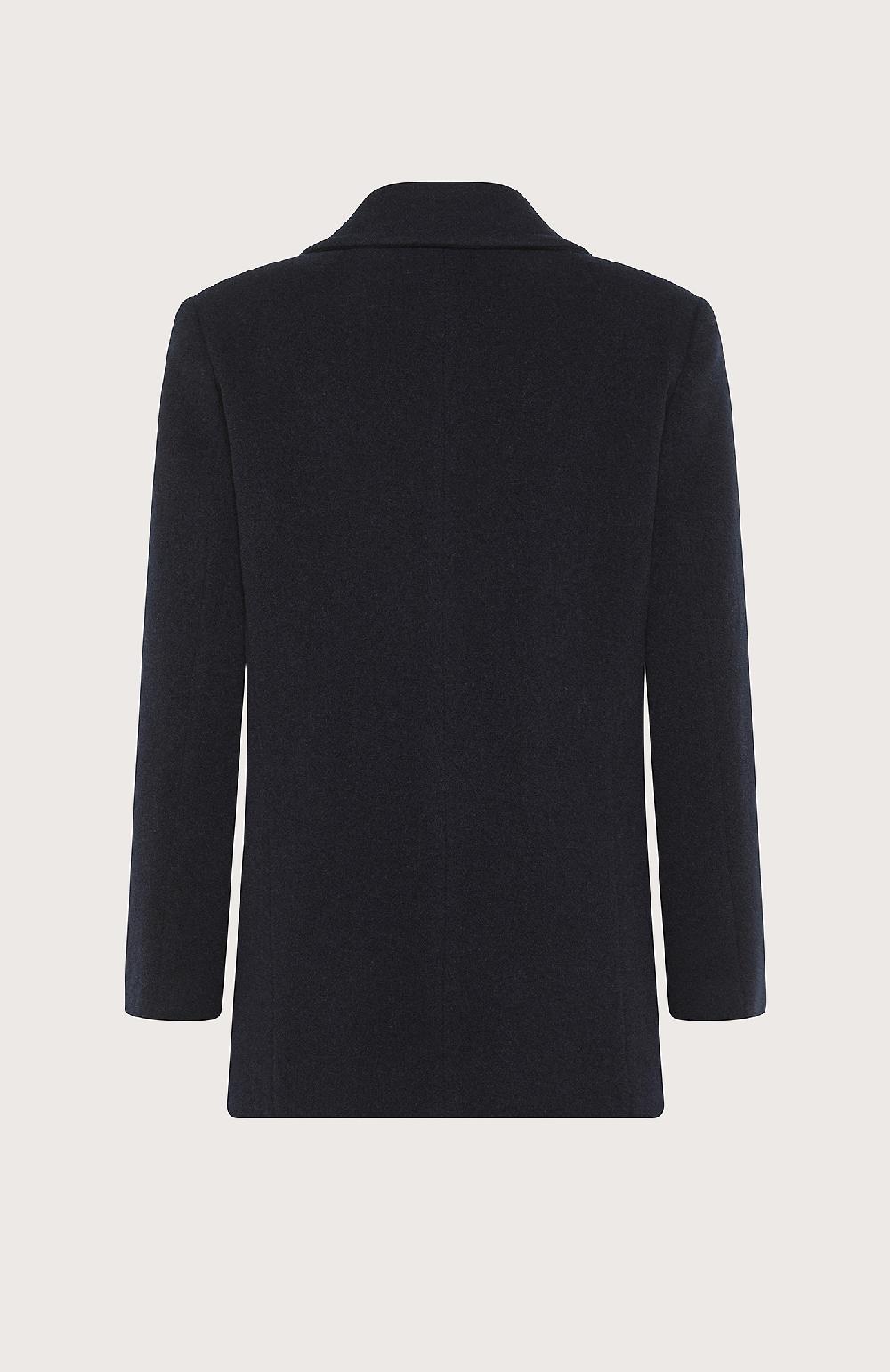 Seventy Cappotto doppiopetto corto in panno - Col. Blu Offerta temporanea