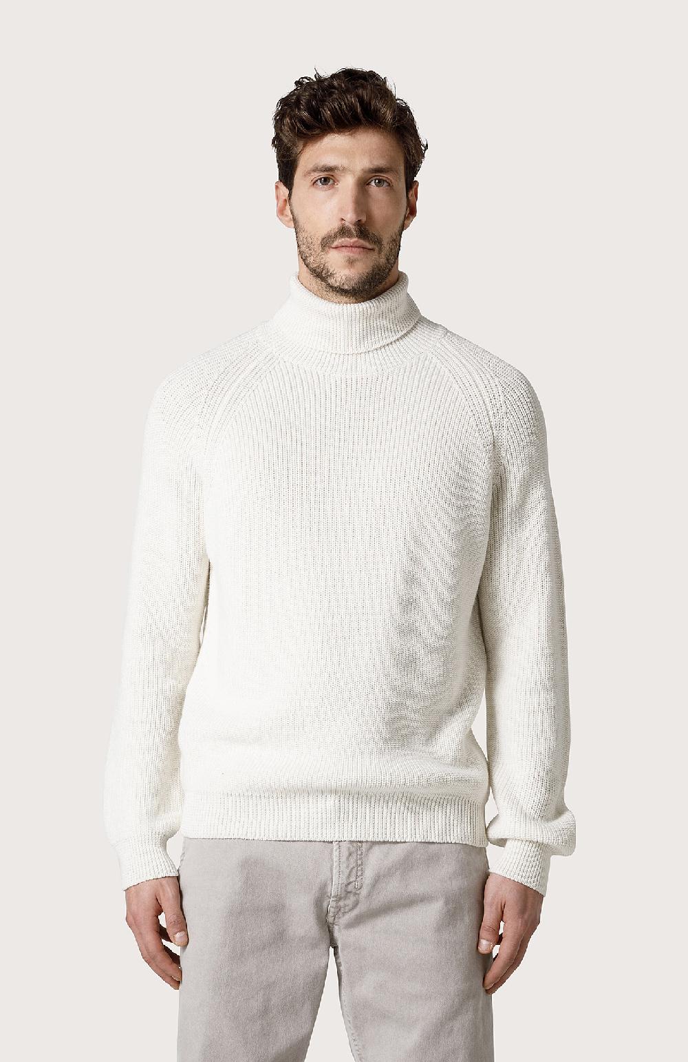 Seventy Dolcevita con manica raglan - Col. Bianco Prezzo basso