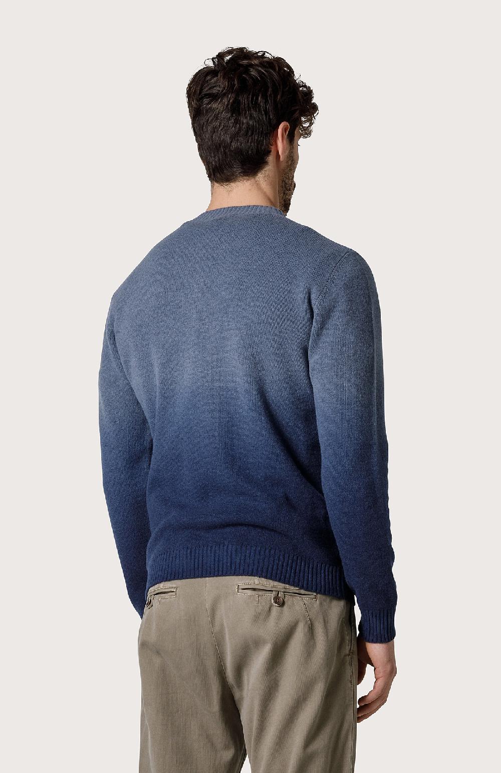 Seventy Maglia girocollo sfumato - Col. Blu Ritorno libero