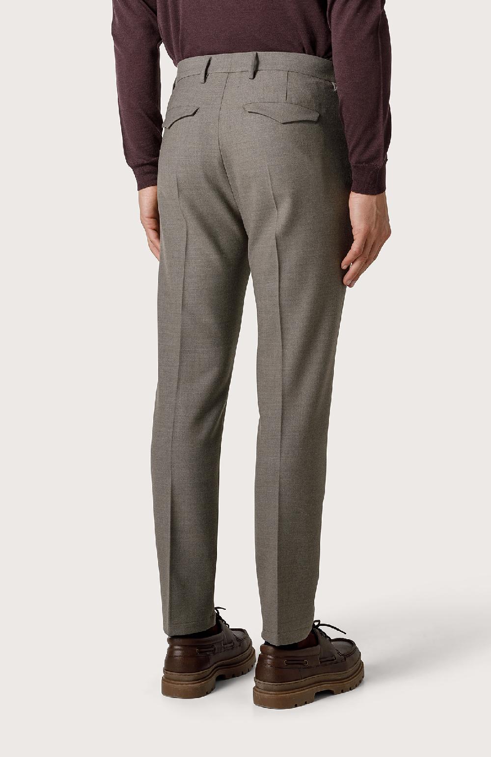 Seventy Pantalone chino in lana stretch - Col. Marrone Promozione temporanea