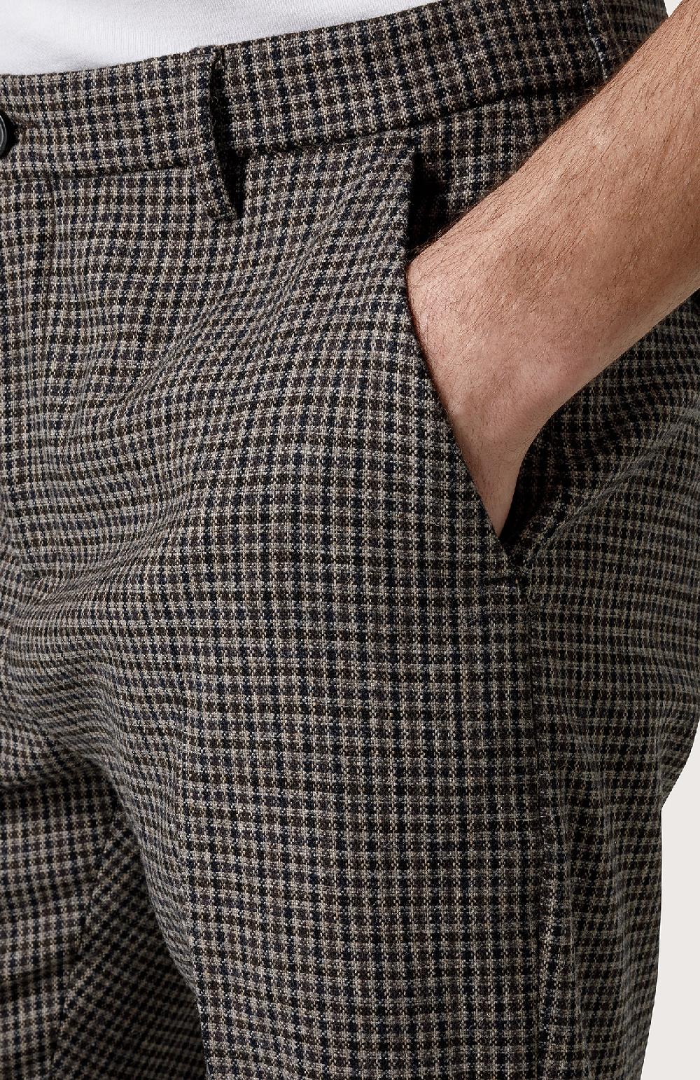 Seventy Pantalone chino in lana stretch - Col. Marrone Fino al 50% di sconto
