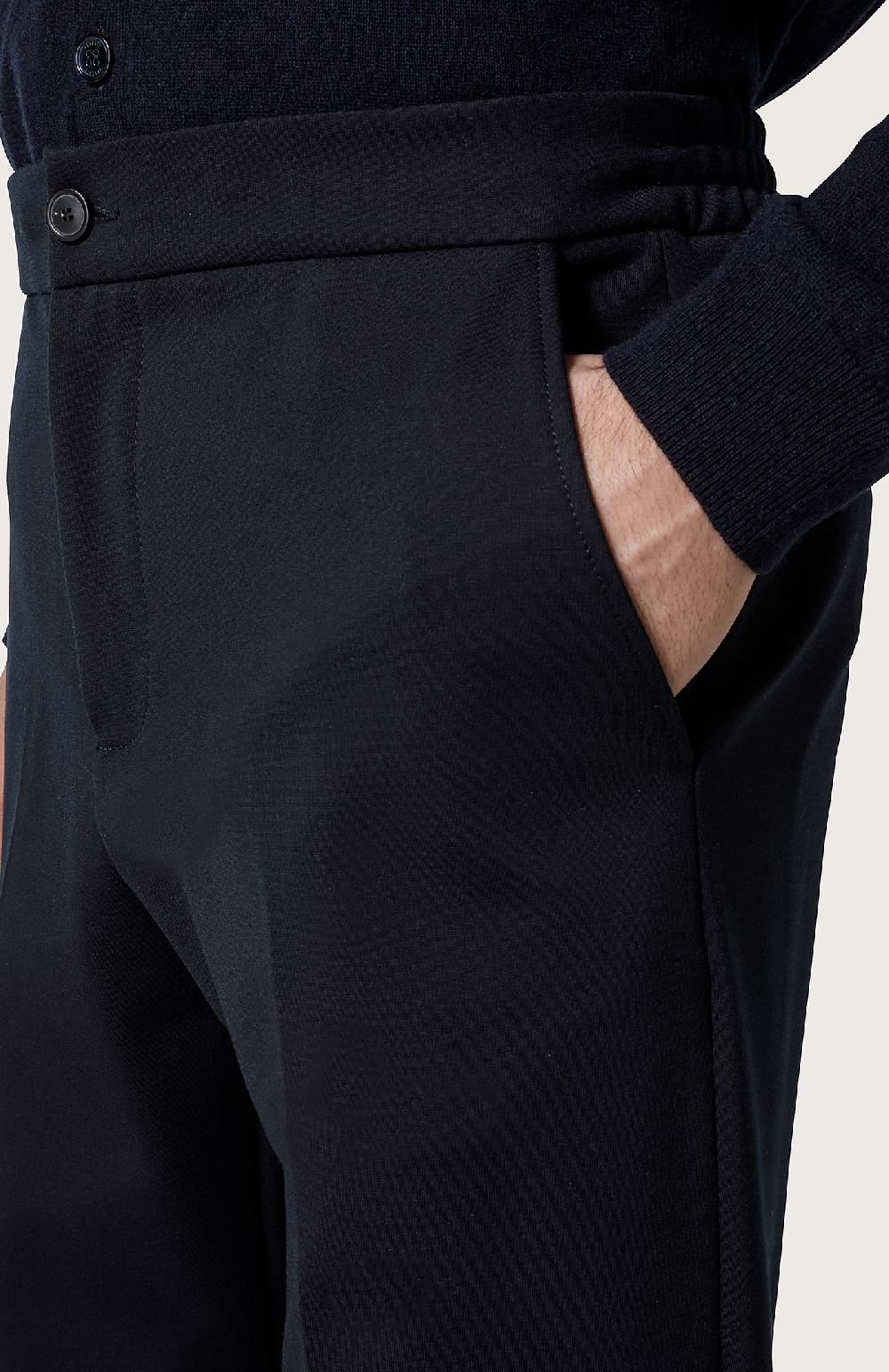 Seventy Pantalone in jersey compatto - Col. Blu Sostegno trimestrale