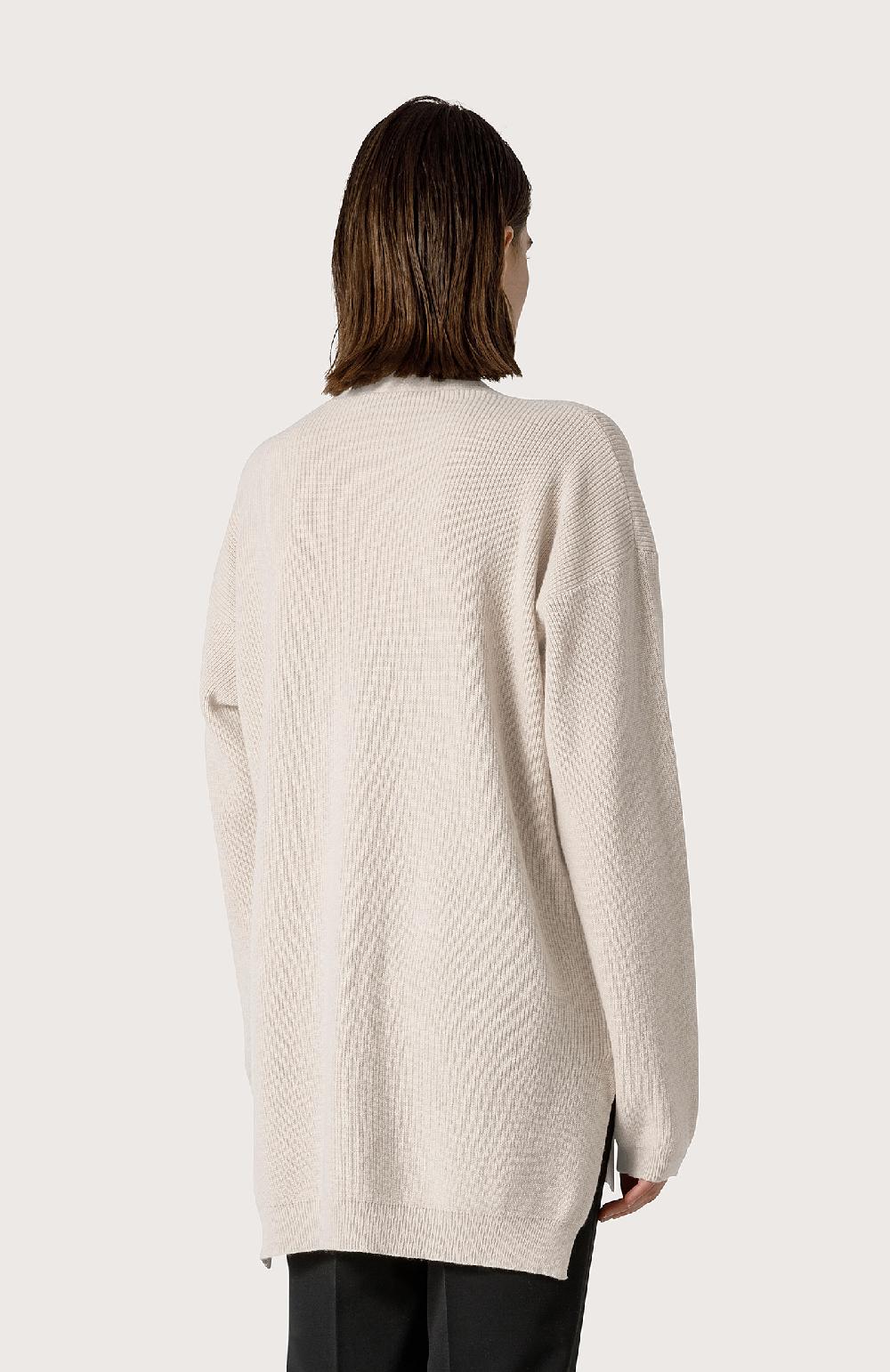 Seventy Cardigan over in misto cashmere - Col. Bianco Limitato a 3 giorni