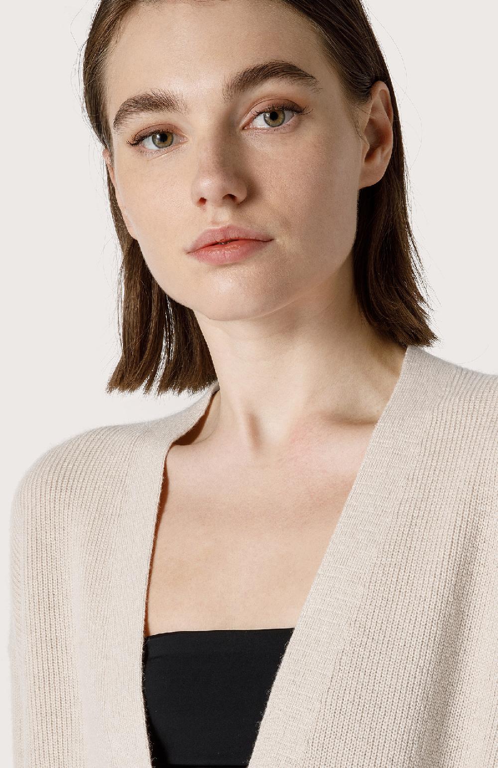 Seventy Cardigan over in misto cashmere - Col. Bianco Limitato a 3 giorni