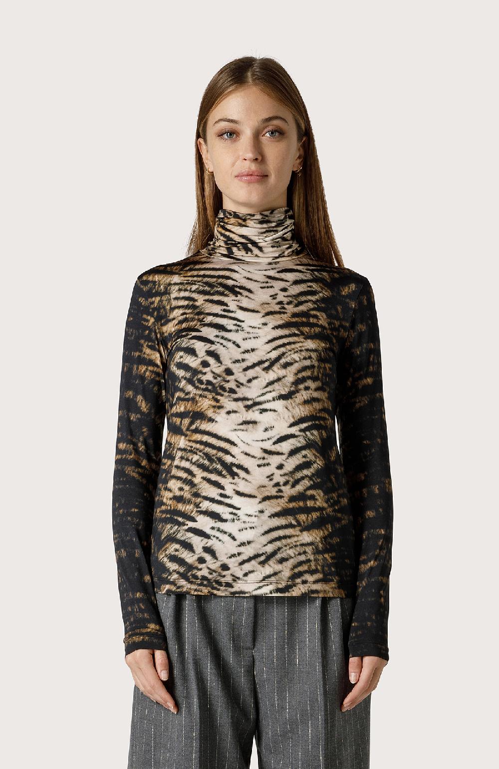 Seventy Lupetto in jersey animalier - Col. Neutro Black Friday Prezzi