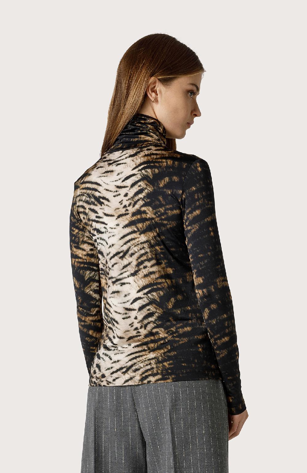 Seventy Lupetto in jersey animalier - Col. Neutro Black Friday Prezzi
