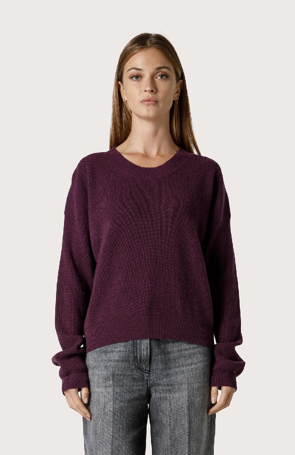 Seventy Maglia girocollo in misto cashmere - Col. Viola Sconti questo mese