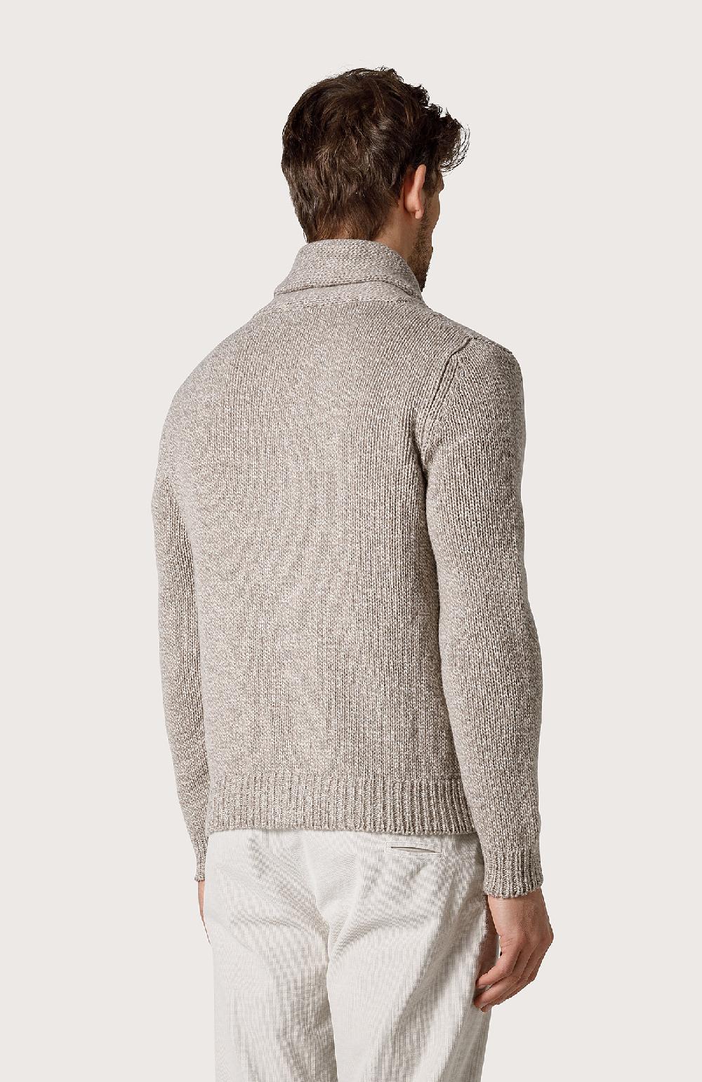 Seventy Cardigan con collo a scialle - Col. Neutro Qualità