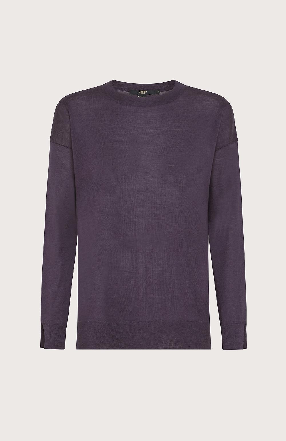 Seventy Maglia in merinos sottile - Col. Viola Soddisfazione Garantita