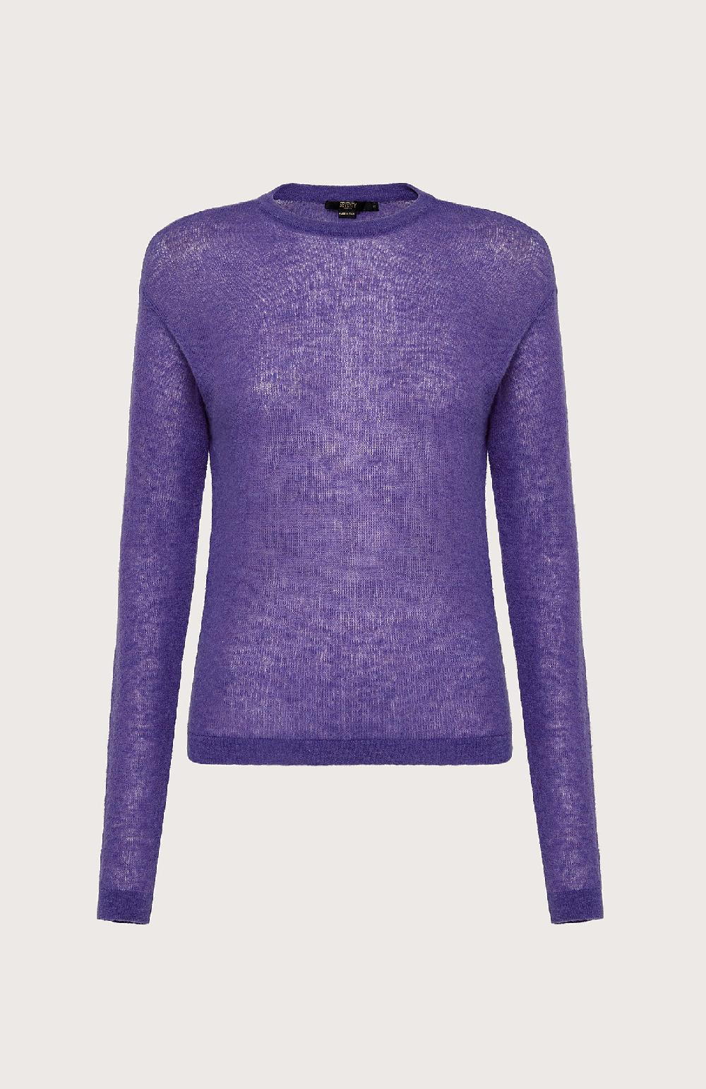 Seventy Maglia girocollo con alpaca - Col. Viola Qualità Garantita