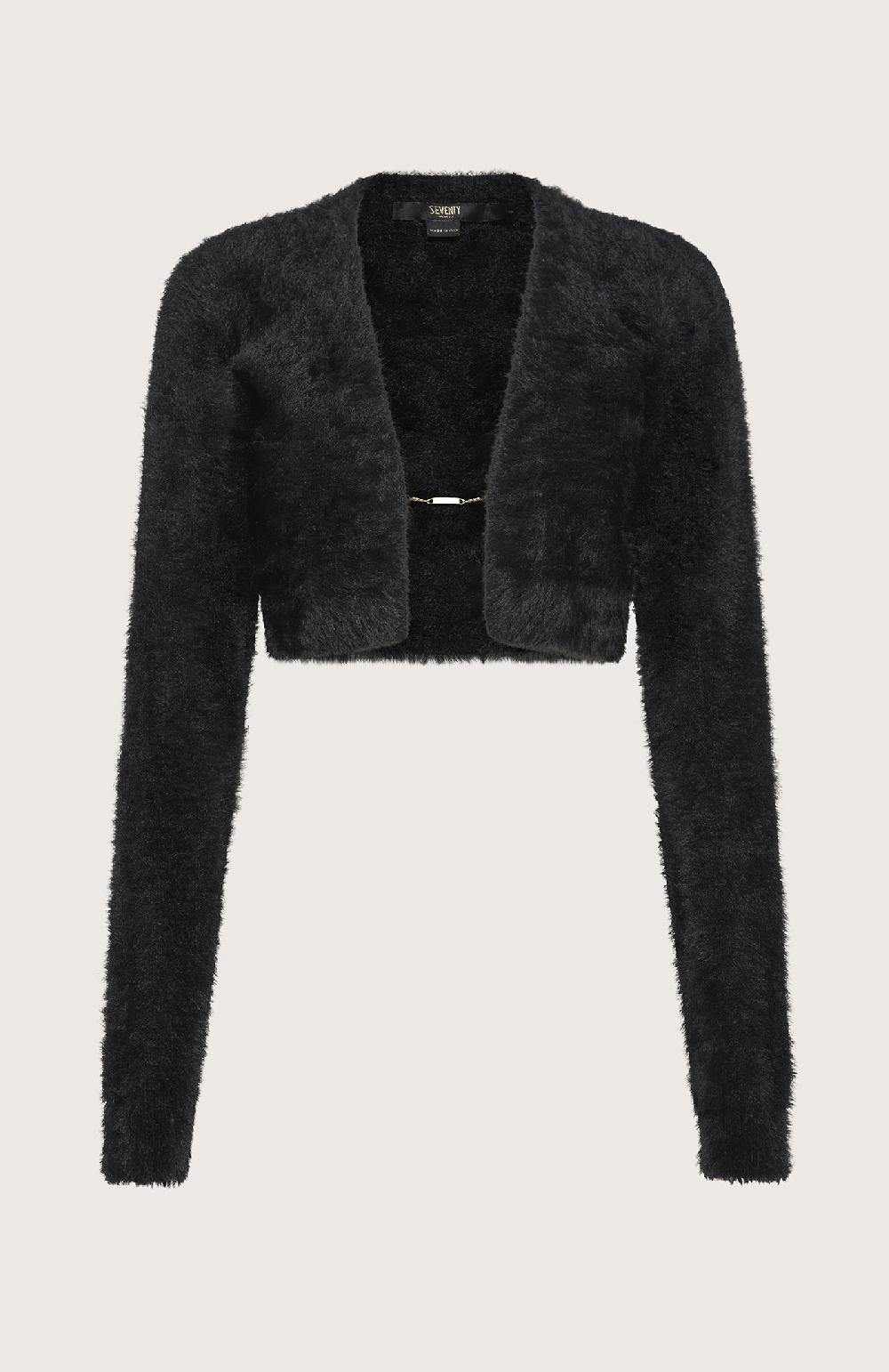 Seventy Cardigan corto - Col. Nero Affare Del Giorno