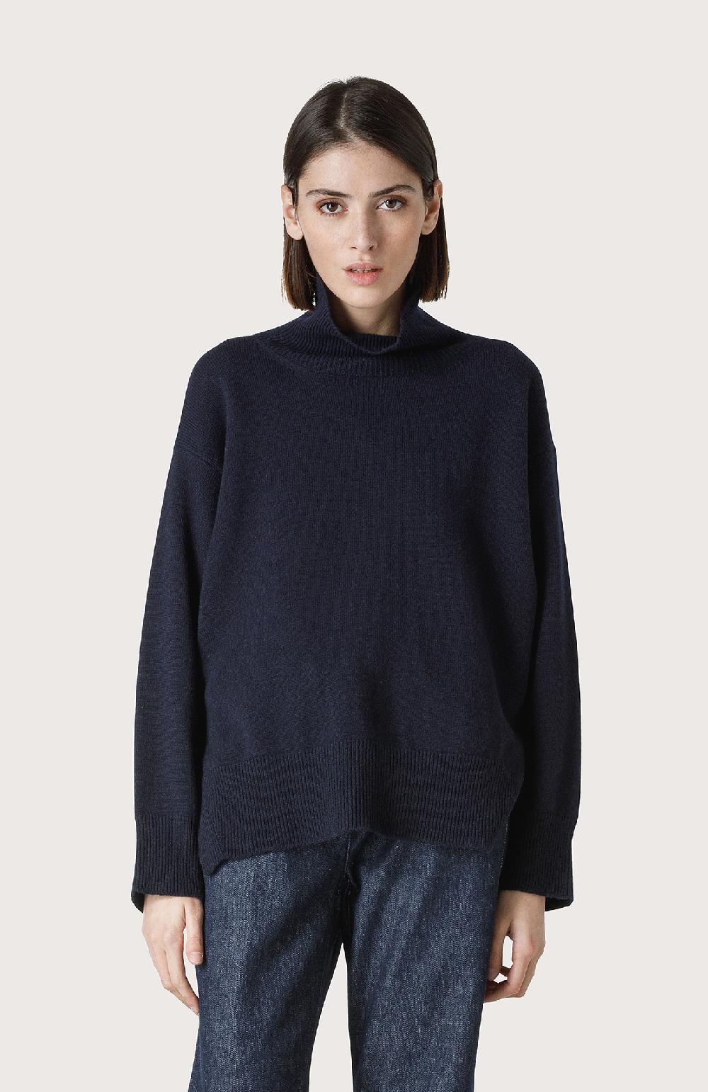 Seventy Maglia over a collo singolo - Col. Blu Presa