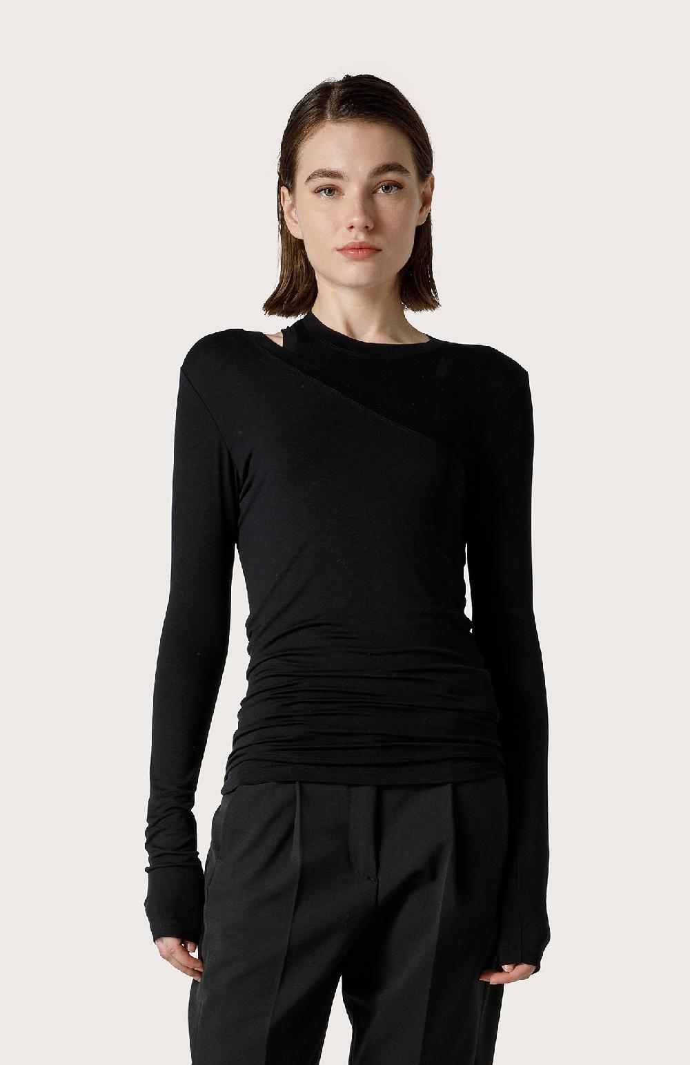 Seventy Maglia doppio capo - Col. Nero Outlet