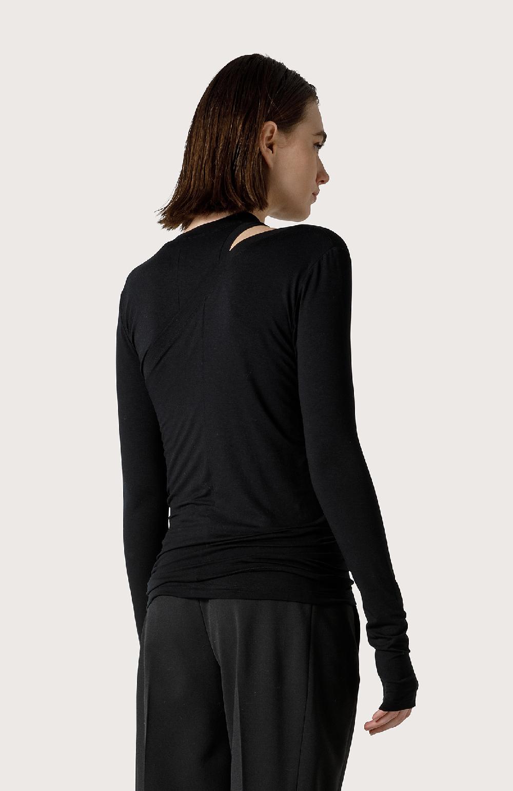 Seventy Maglia doppio capo - Col. Nero Outlet