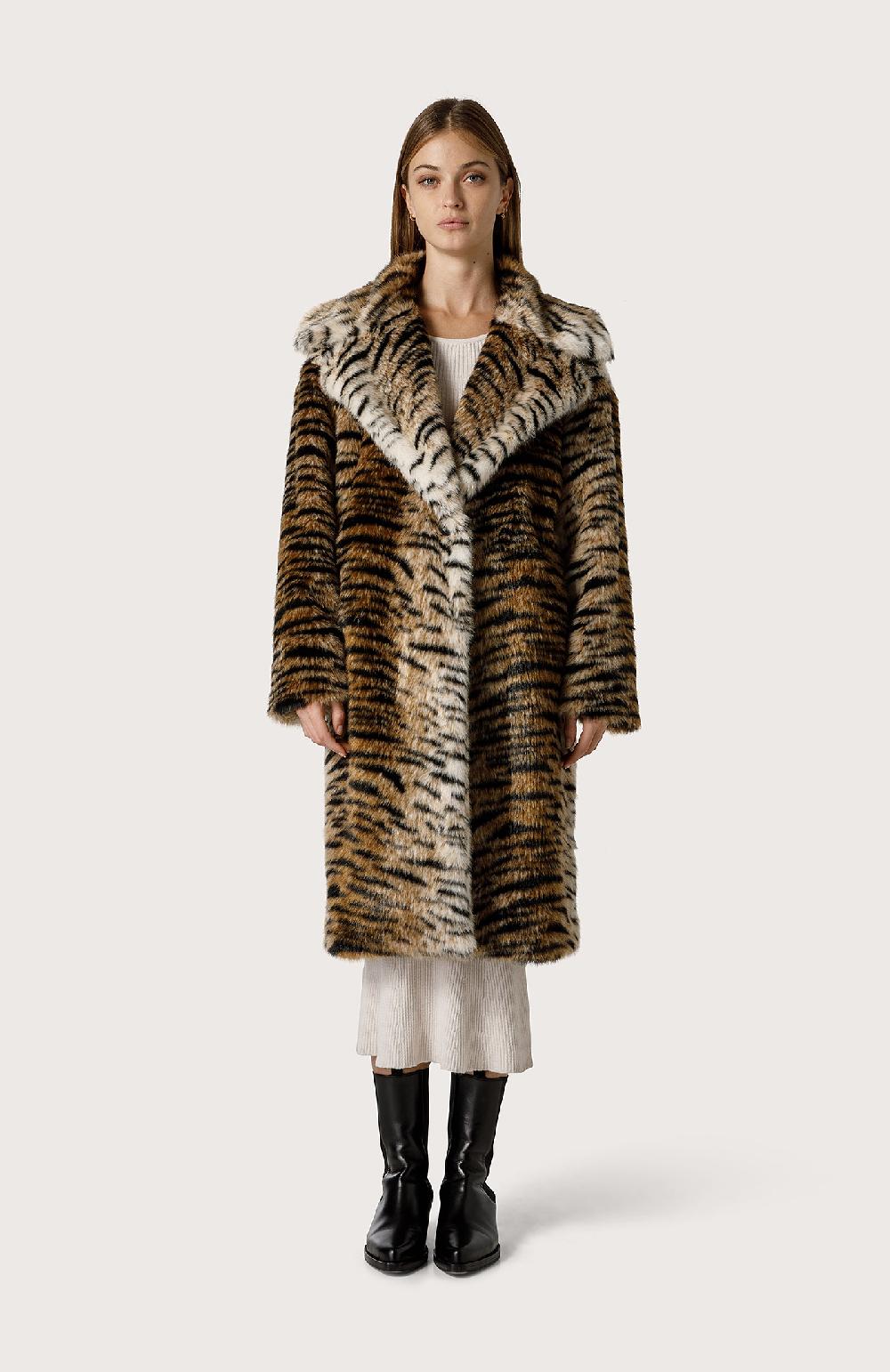 Seventy Cappotto in eco pelliccia animalier - Col. Marrone I Più Venduti